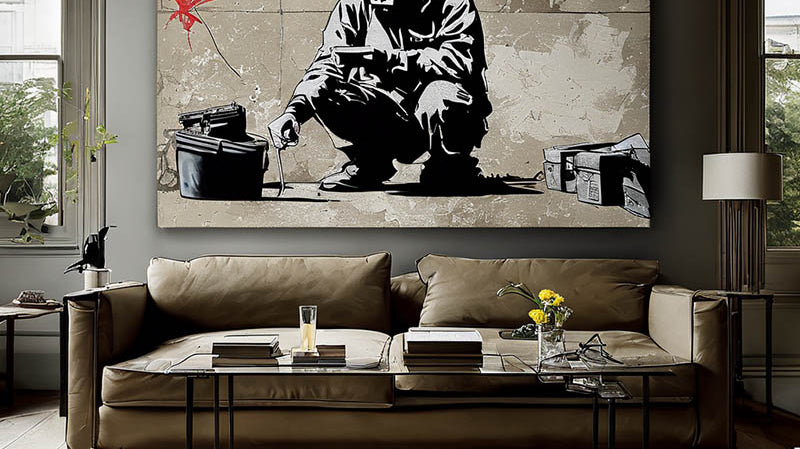 Toile de Banksy pour une déco originale