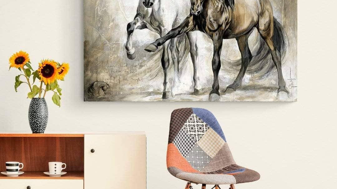 Tableau cheval, une pièce unique déclinable à l’infini - Montableaudeco