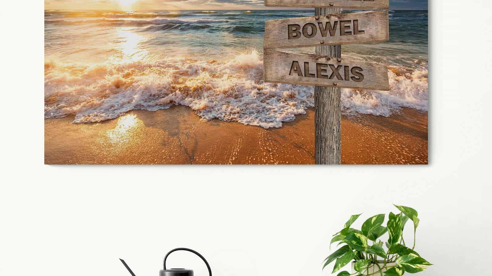 Tableau Personnalisé Prénoms Famille - Montableaudeco