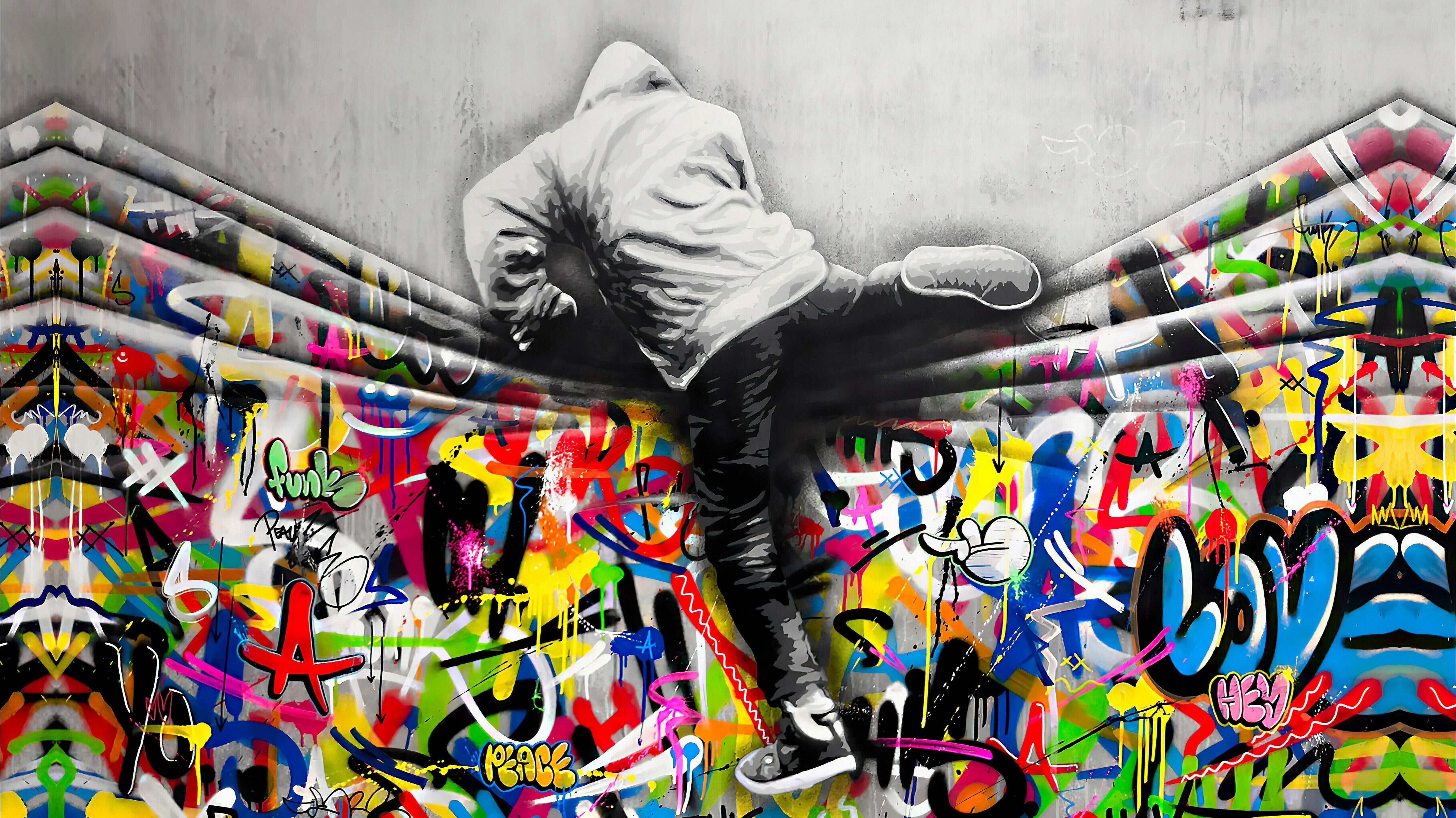 Tableau Street Art Original et coloré - Montableaudeco