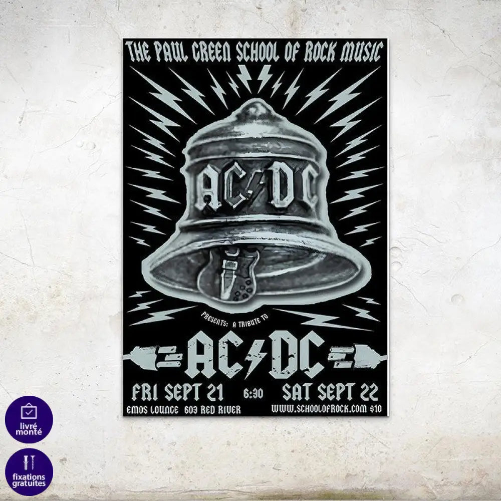 Affiche Concert ACDC - Montableaudeco