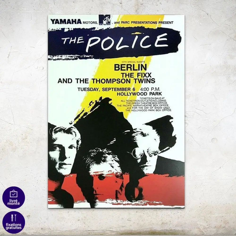 Affiche Concert The Police - Montableaudeco
