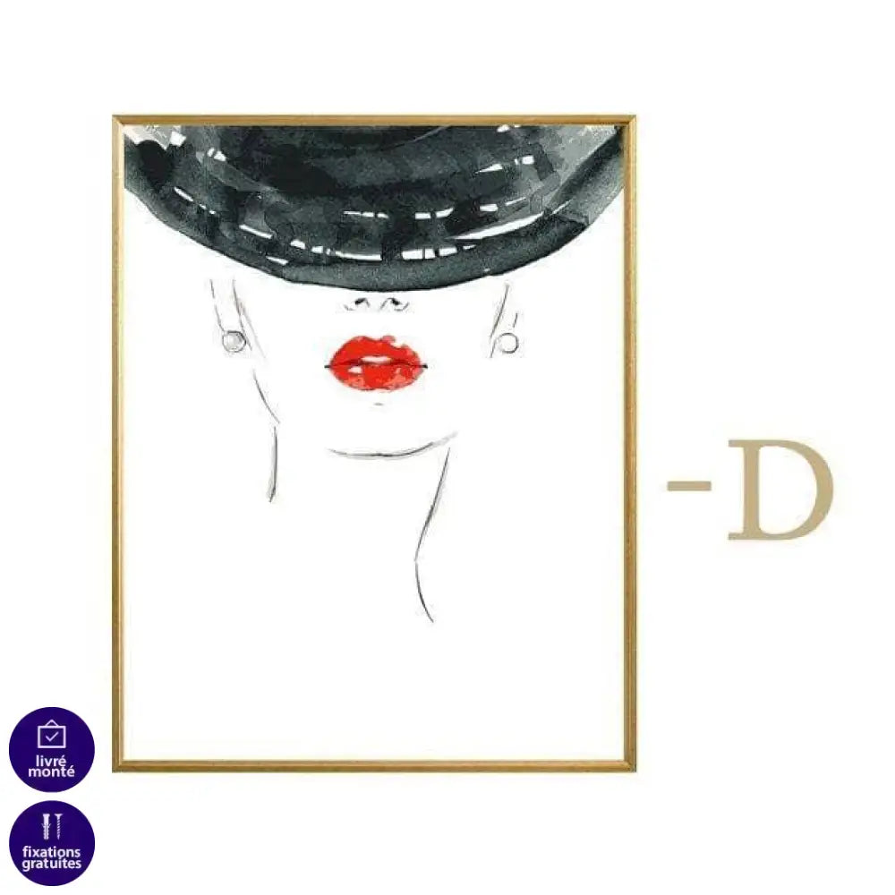 Affiche Fashion Aquarelle Collection 6 Pièces - Montableaudeco