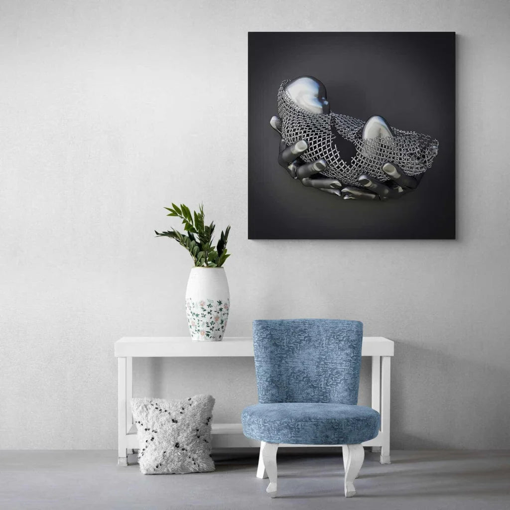 Tableau 3D L'enfant dans mes mains - Montableaudeco