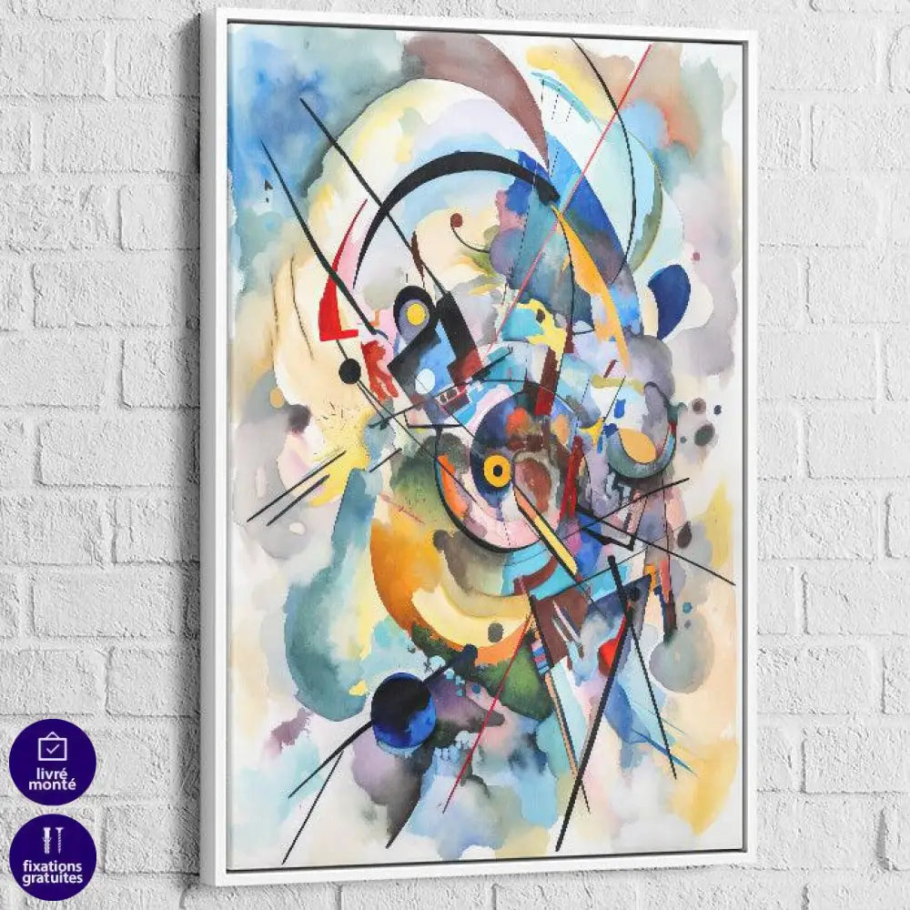 Tableau Abstrait Géométrie - Montableaudeco