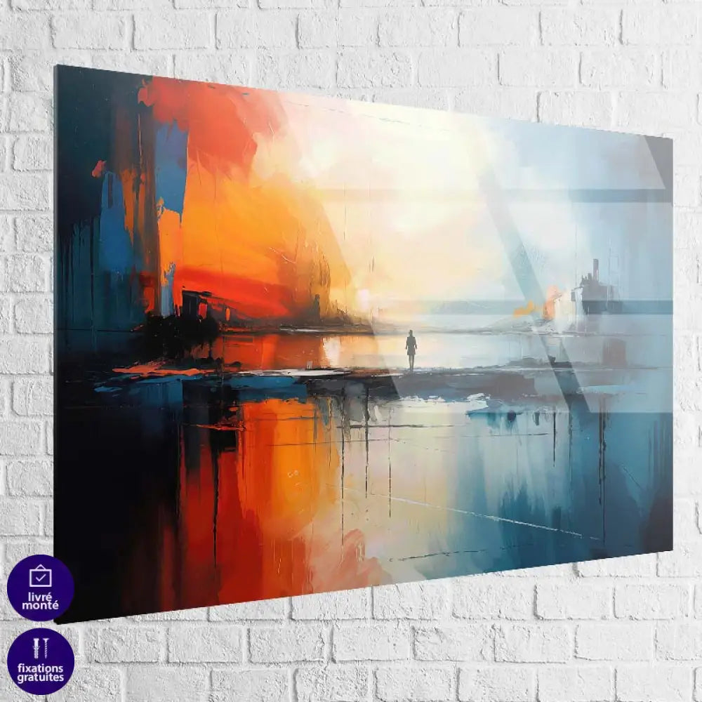 Tableau Abstrait Horizons Contraires 7