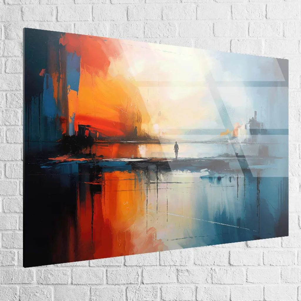 Tableau Abstrait Horizons Contraires 7