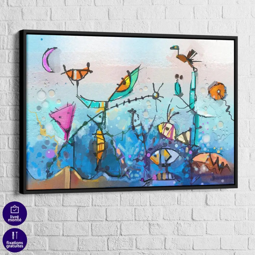 Tableau Abstrait L'aquarium - Montableaudeco