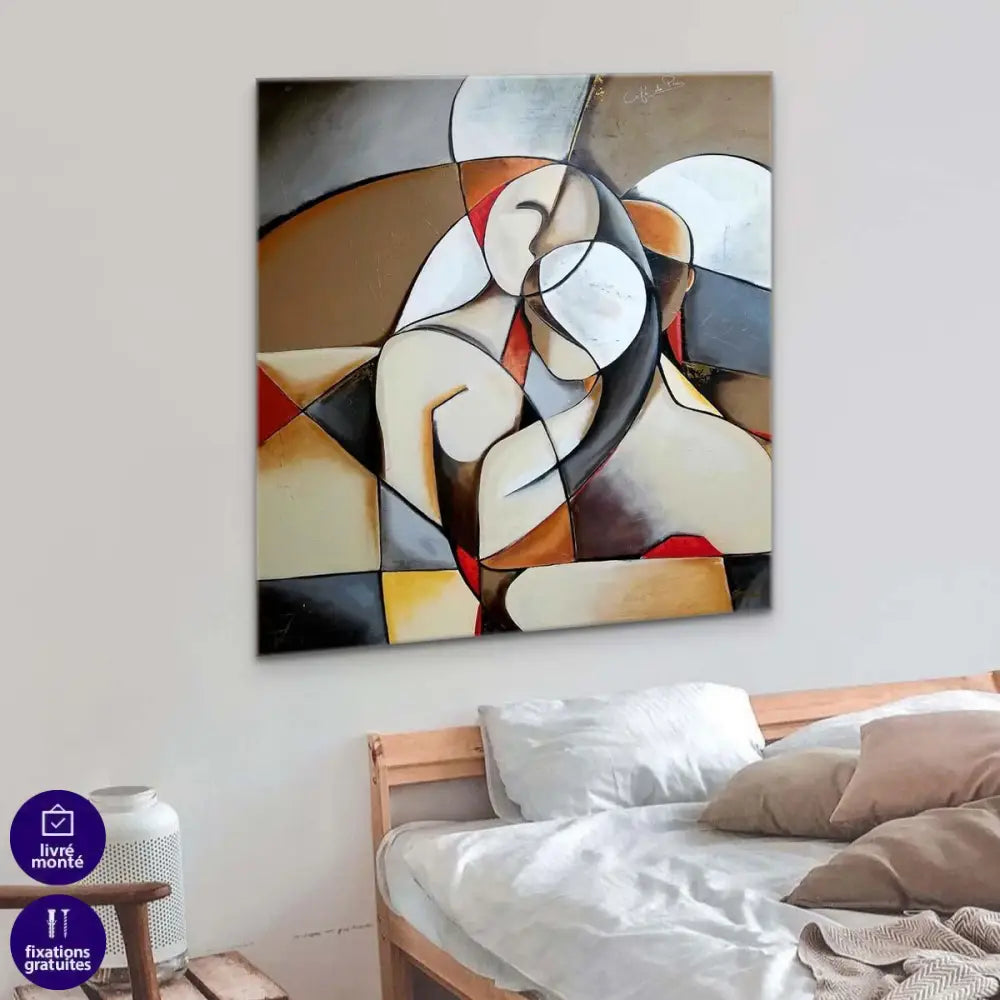 Tableau Abstrait Le Couple - Montableaudeco