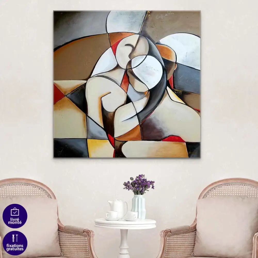Tableau Abstrait Le Couple - Montableaudeco