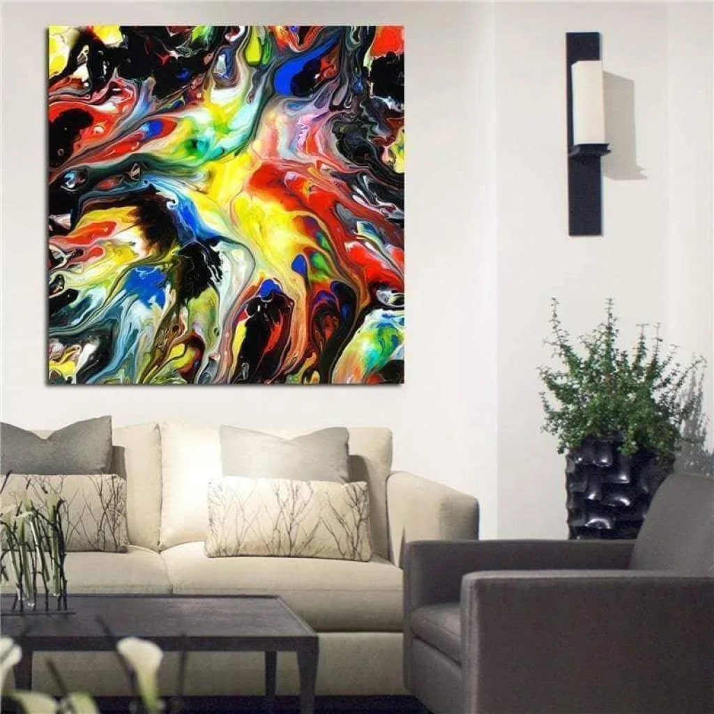 Tableau Abstrait Coloré