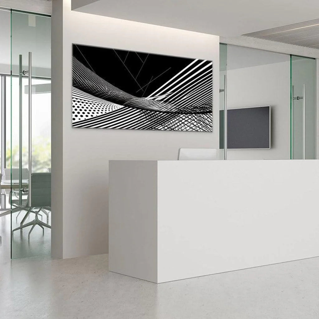 Tableau Abstrait Le Noir et Blanc - Montableaudeco