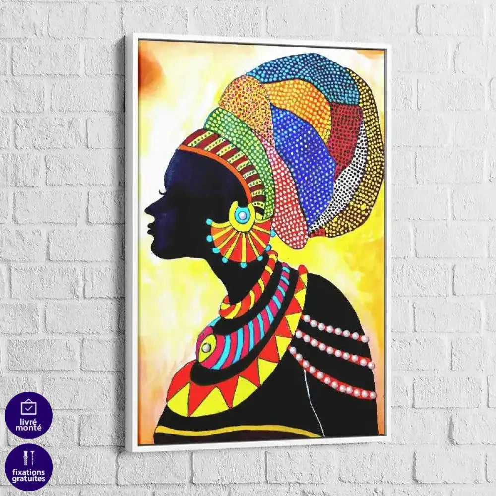 Tableau Afrique Femme Traditionnelle - Montableaudeco