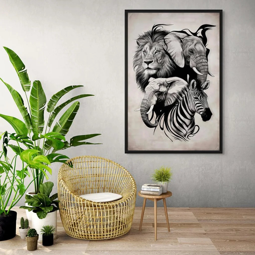 Tableau Animaux Force et Élégance Tableau Animaux