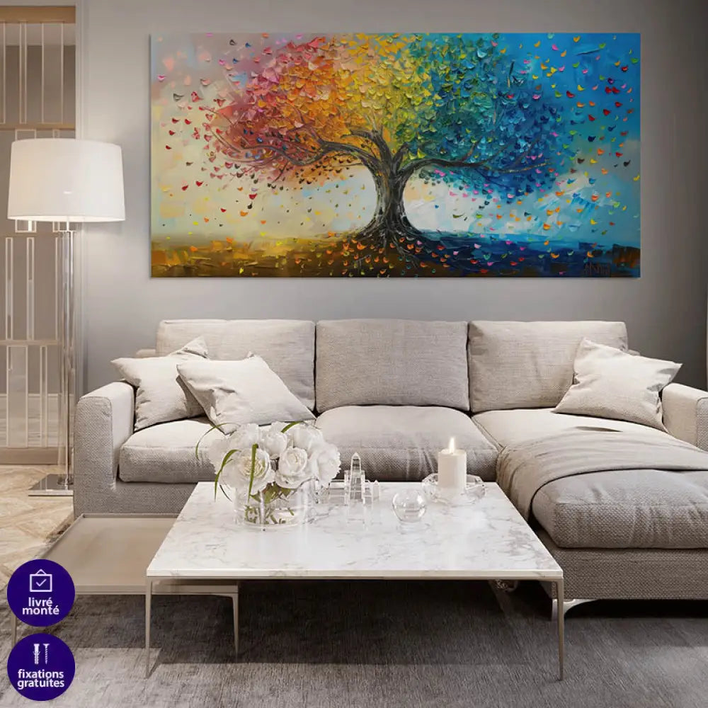 Tableau Arbre Éclat de Feuilles 3