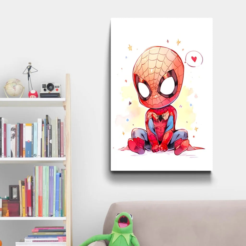 Tableau Baby’s Marvel 40x60cm / Affiche sans cadre / Spiderman Tableau Enfant