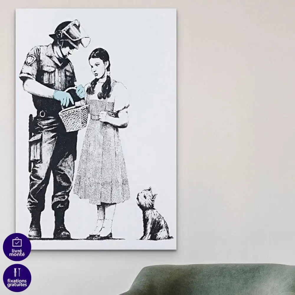 Tableau Banksy Dorothy - Montableaudeco