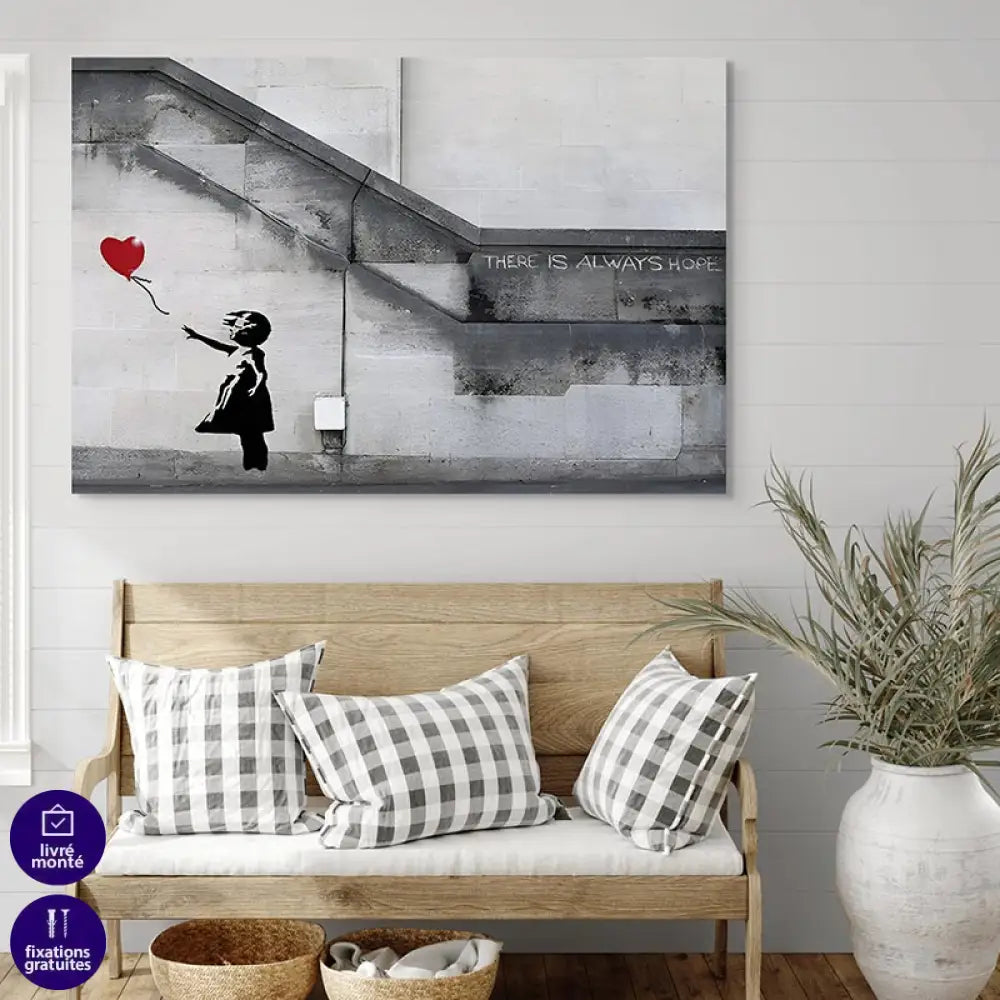 Tableau Banksy La Fille au Ballon Rouge Tableau Banksy