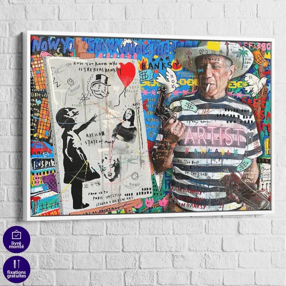 Impression artistique provocante style urbain moderne