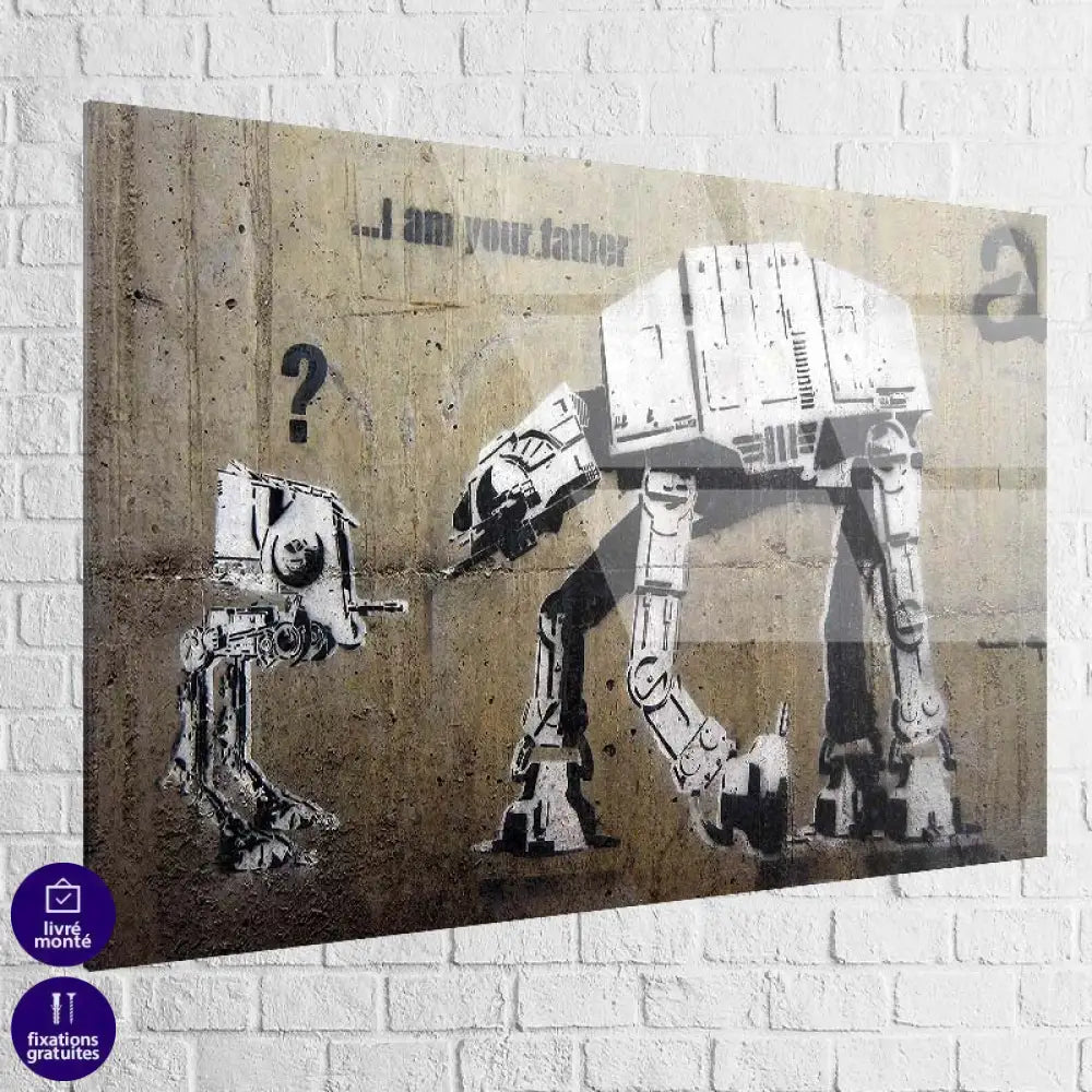 Tableau Banksy No Father Montableaudeco