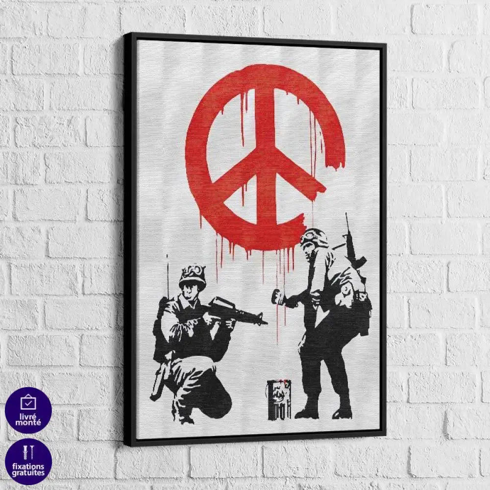 Tableau Banksy Soldiers CND - Montableaudeco