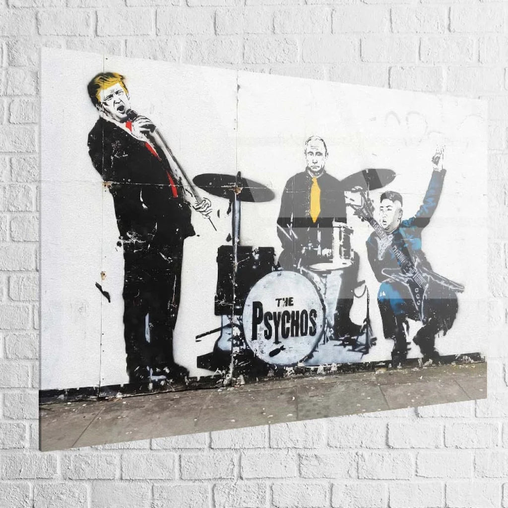 Tableau Banksy The Psychos 40x60cm / Plexiglas Tableau Banksy