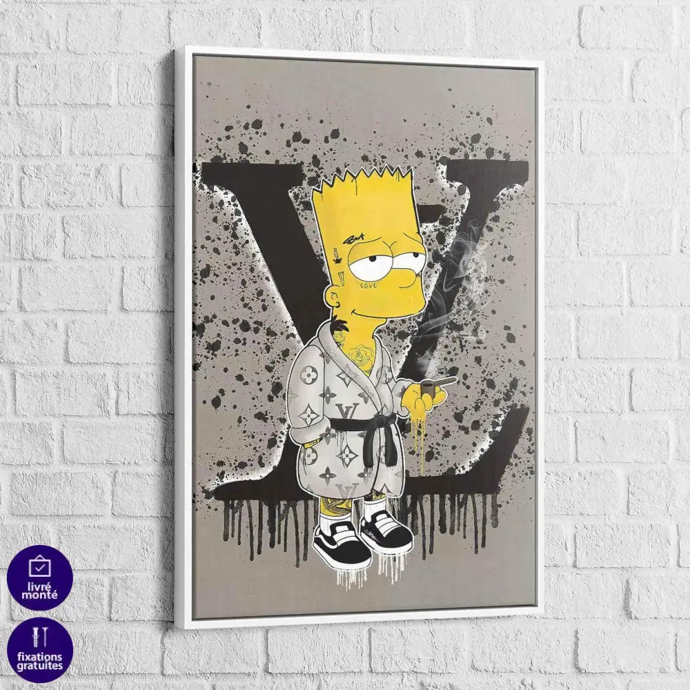 Tableau Bart Simpson Louis Vuitton - Montableaudeco