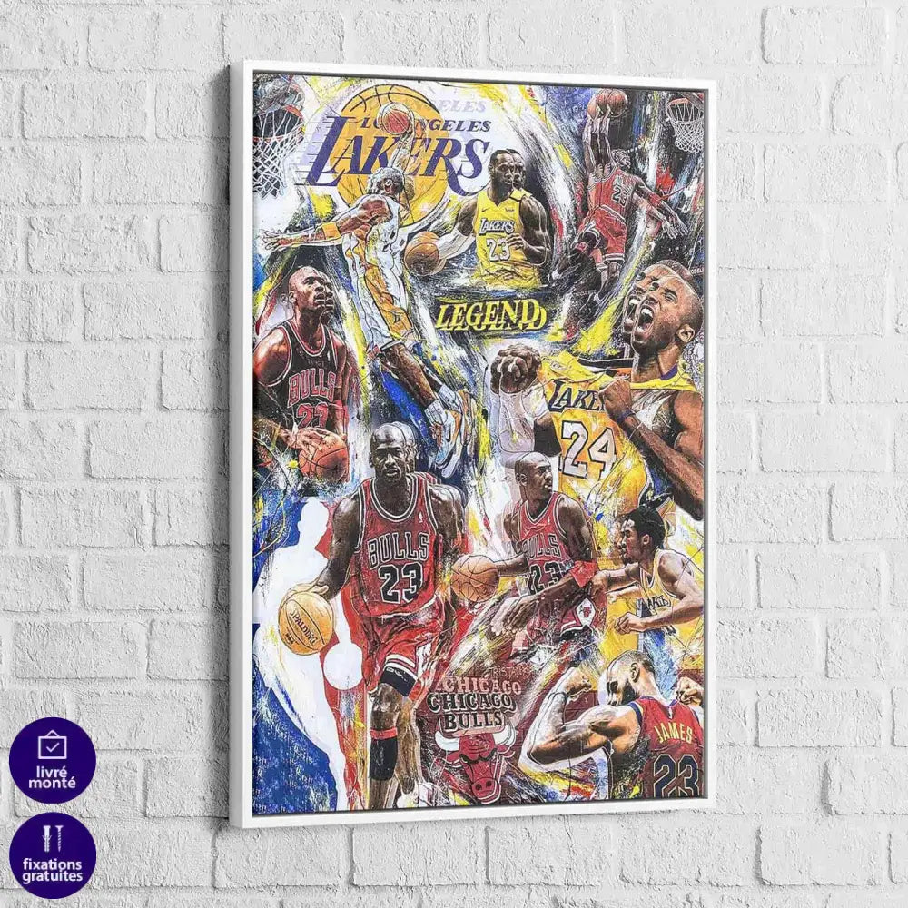 Tableau Basket Ball Légende - Montableaudeco
