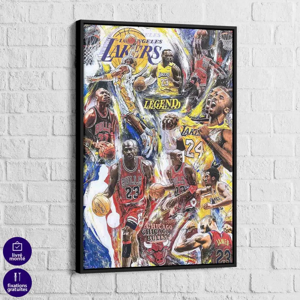 Tableau Basket Ball Légende - Montableaudeco