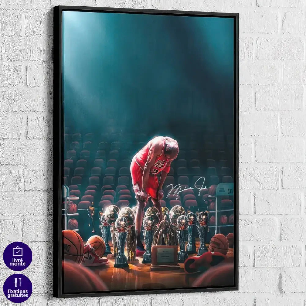 Tableau déco basket légende NBA Michael Jordan