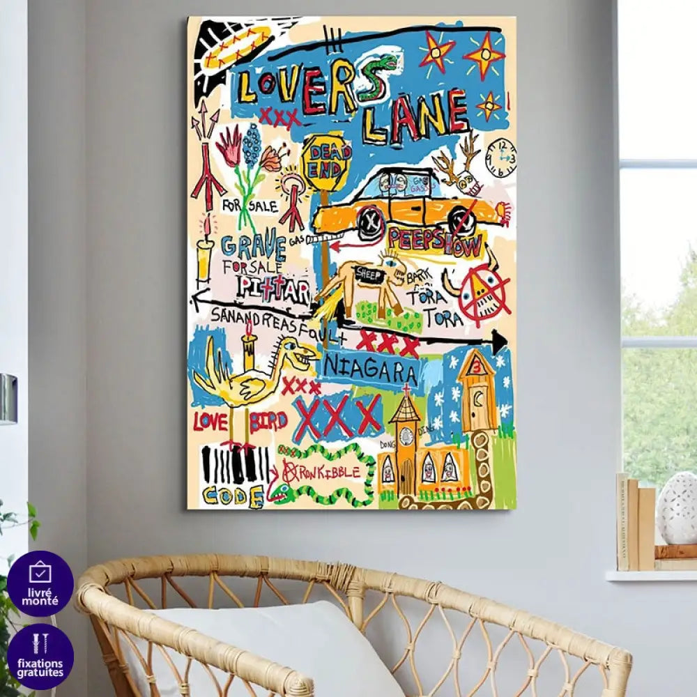 Tableau Basquiat Rêves Urbains 2