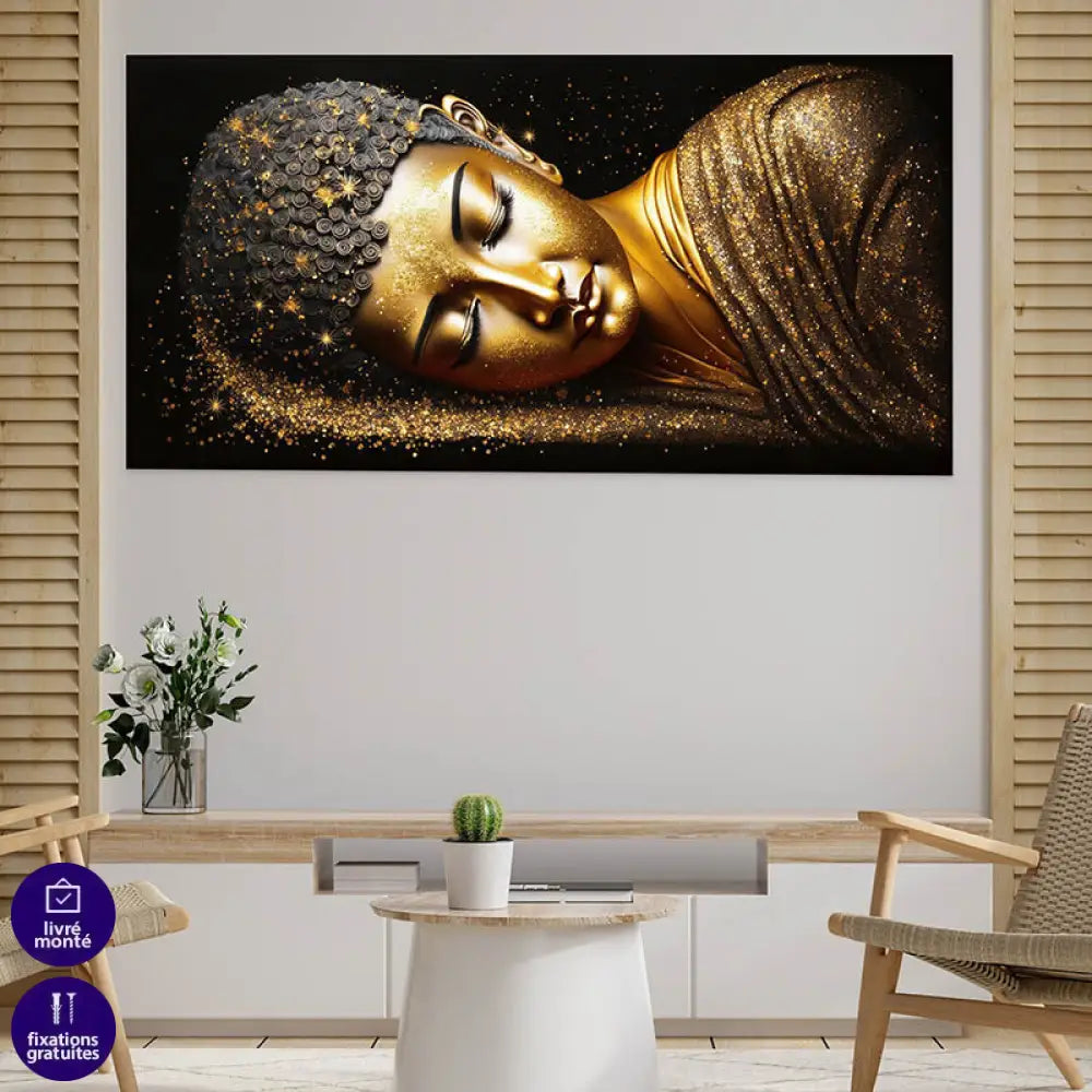 Tableau Bouddha de Paix et Lumière