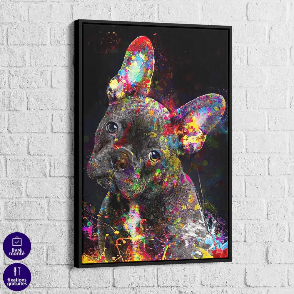Tableau Bulldog Français - Montableaudeco