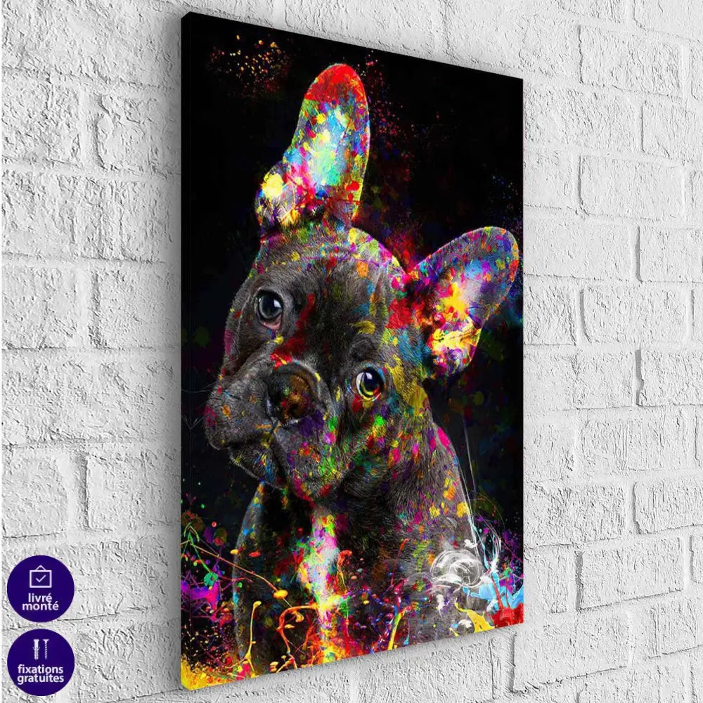 Tableau Bulldog Français - Montableaudeco