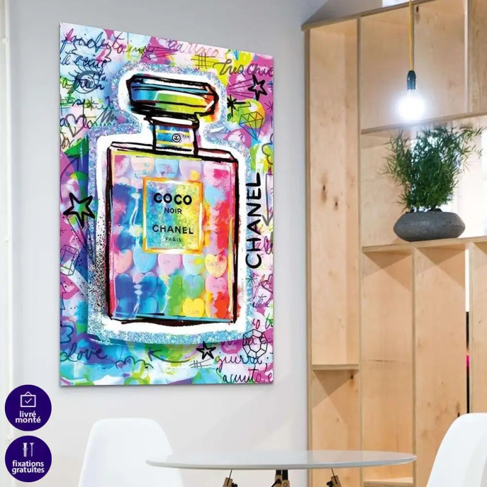 Tableau Chanel Coloré - Montableaudeco