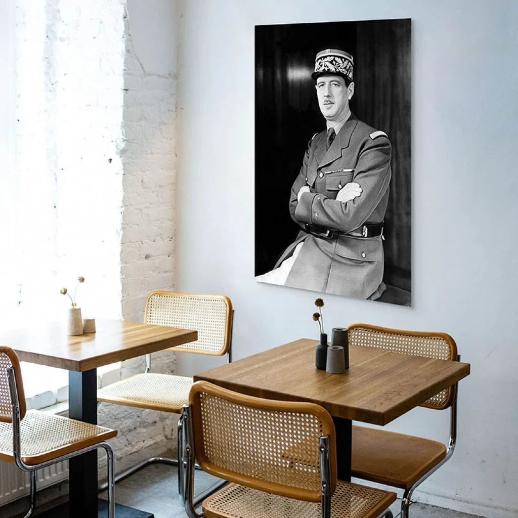 Tableau Charles de Gaulle Tableau vintage