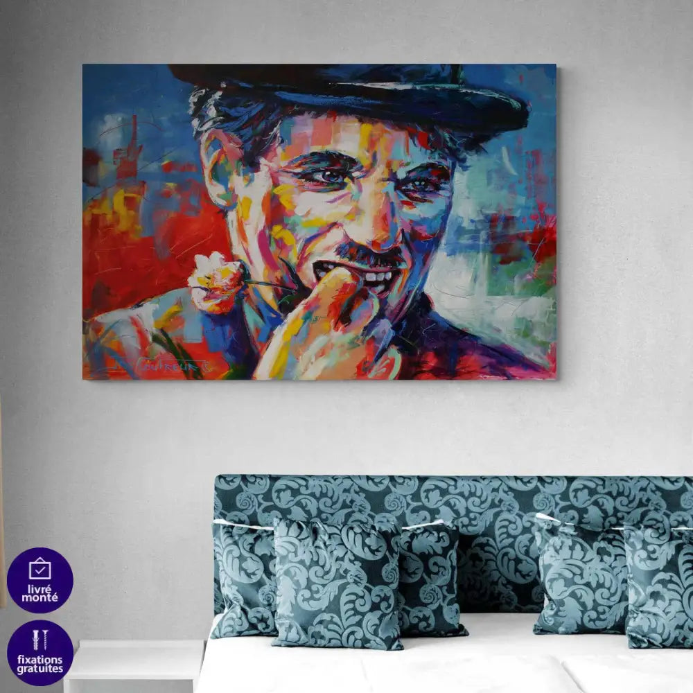 Tableau Charlie Chaplin SuperStar - Montableaudeco