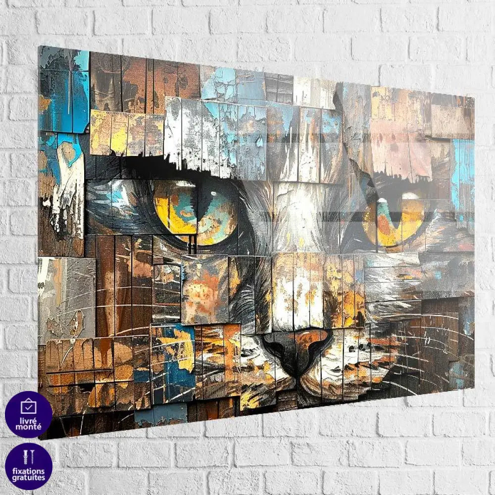 Tableau Chat Le Mur - Montableaudeco