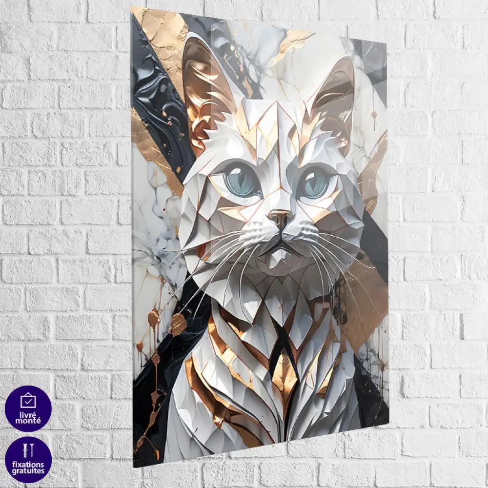 Tableau Chat Luxe et élégance féline d