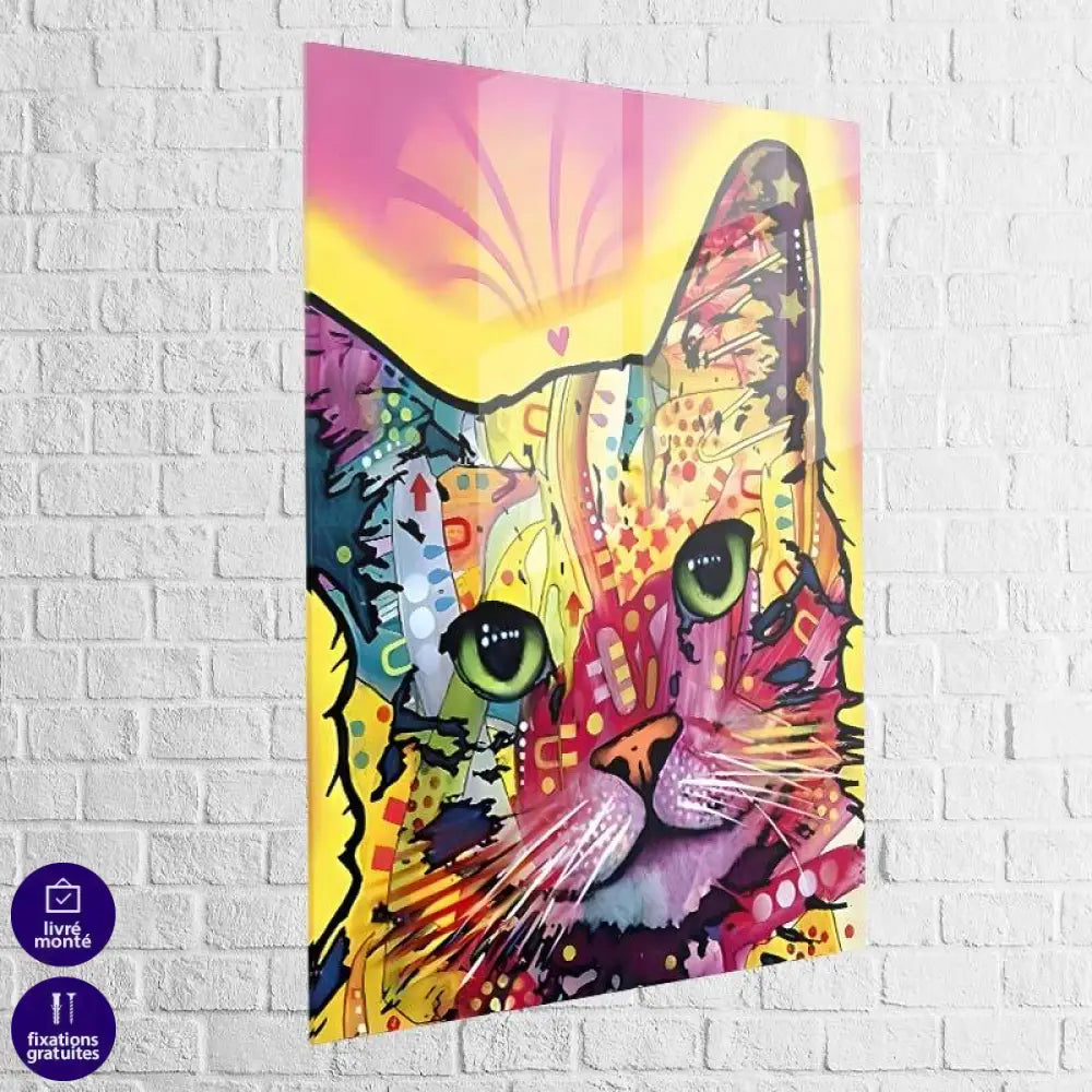 Tableau Chat Pop Art Coloré - Montableaudeco