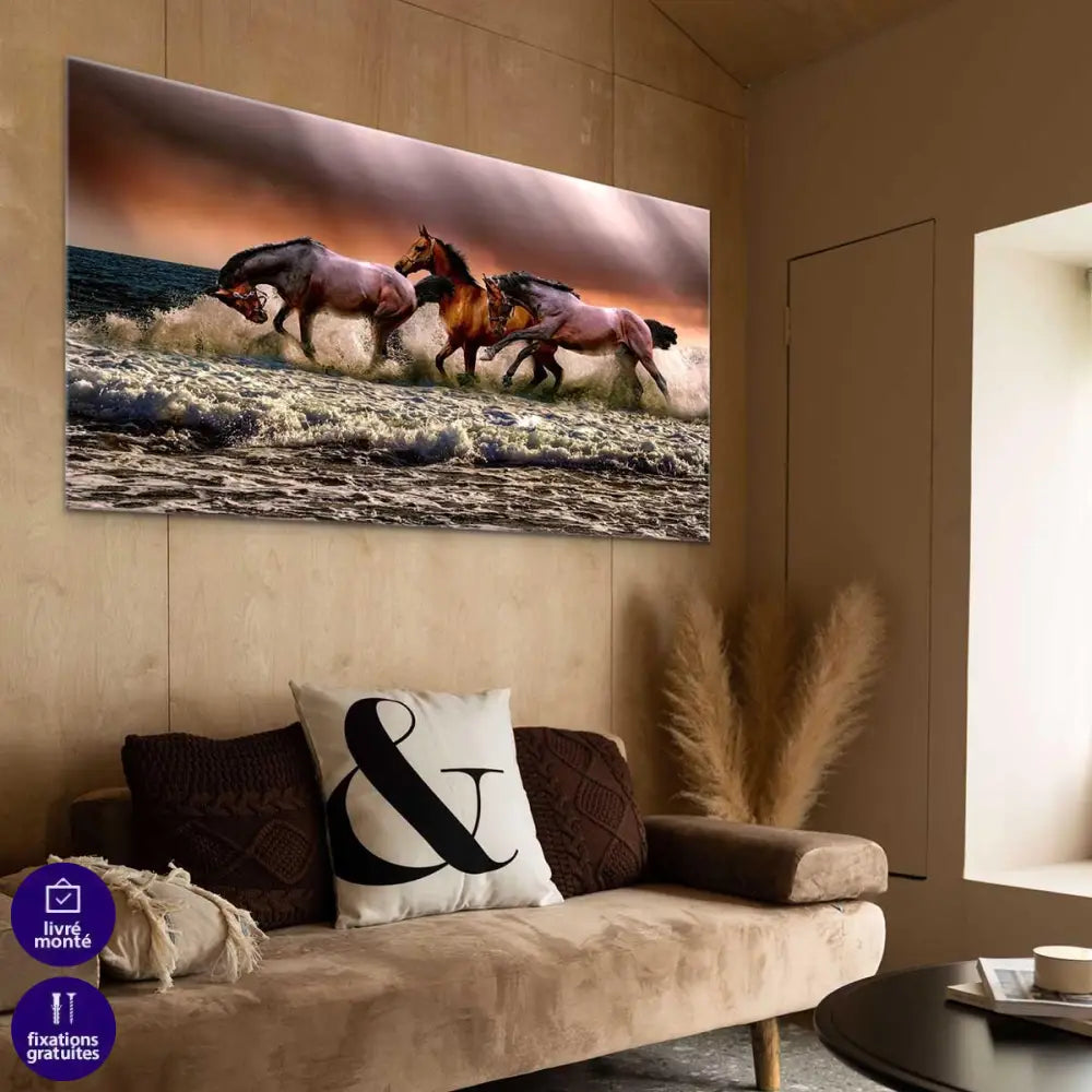 Tableau Cheval et la Mer - Montableaudeco