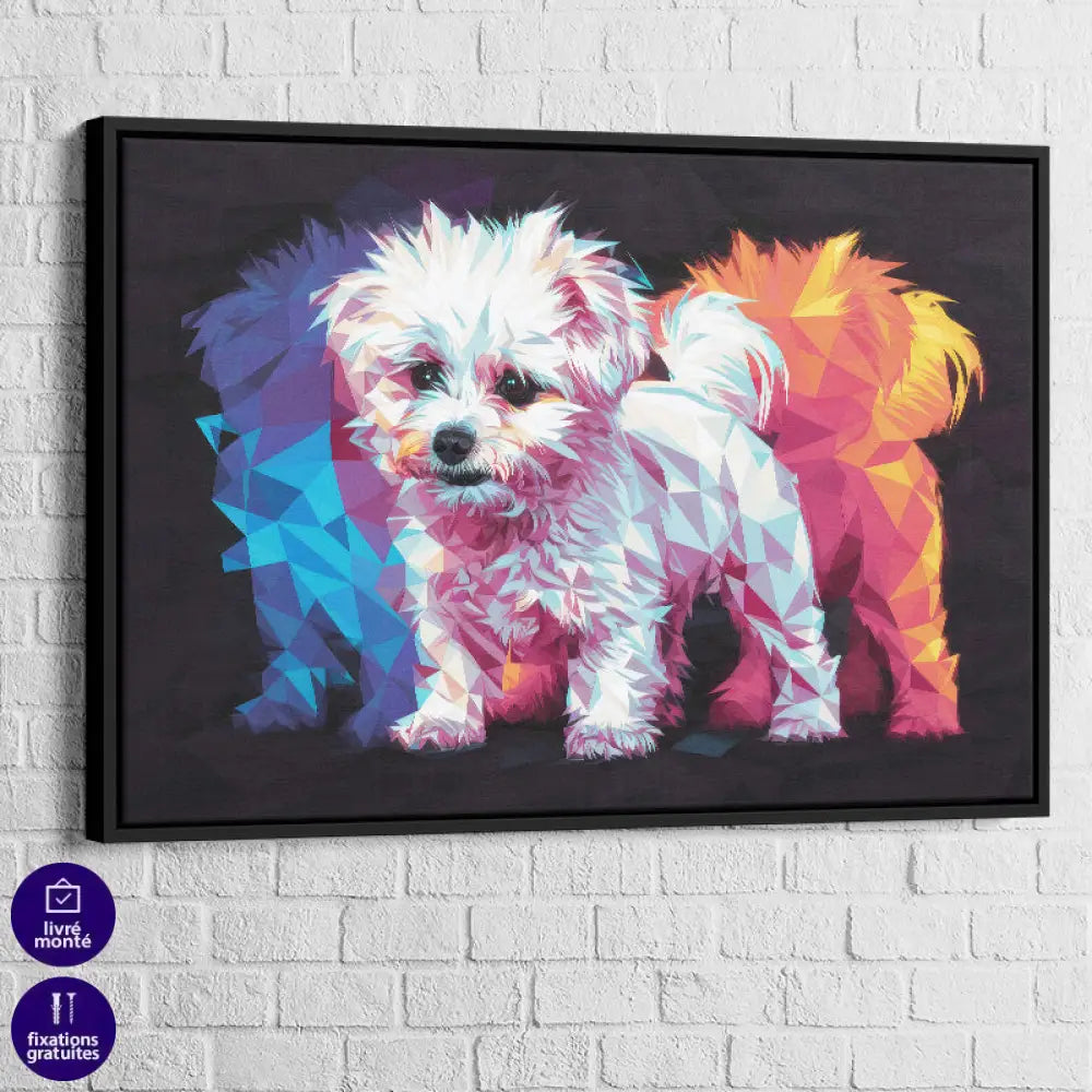 Tableau Chien | Le Bichon Pop | Offre De Bienvenue -20% d