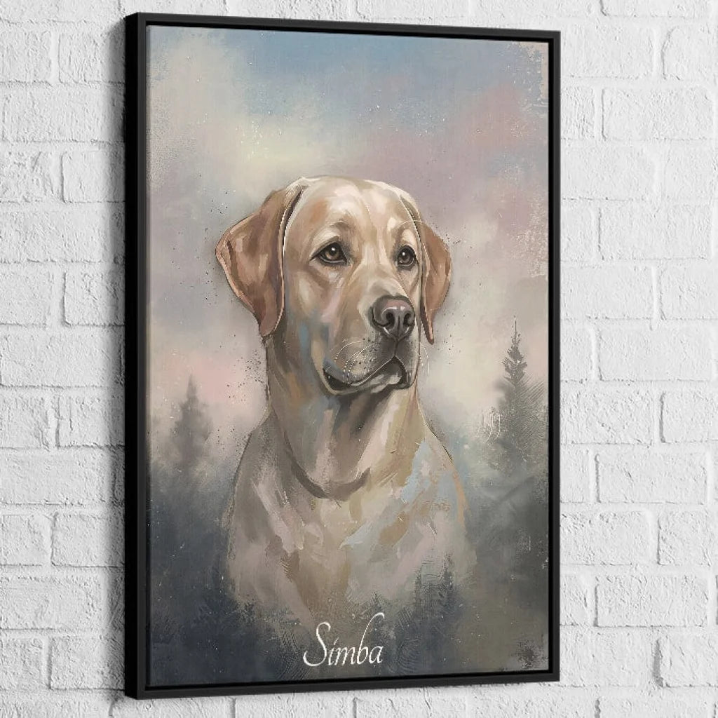 tableau décoratif chien personnalisé sur mesure