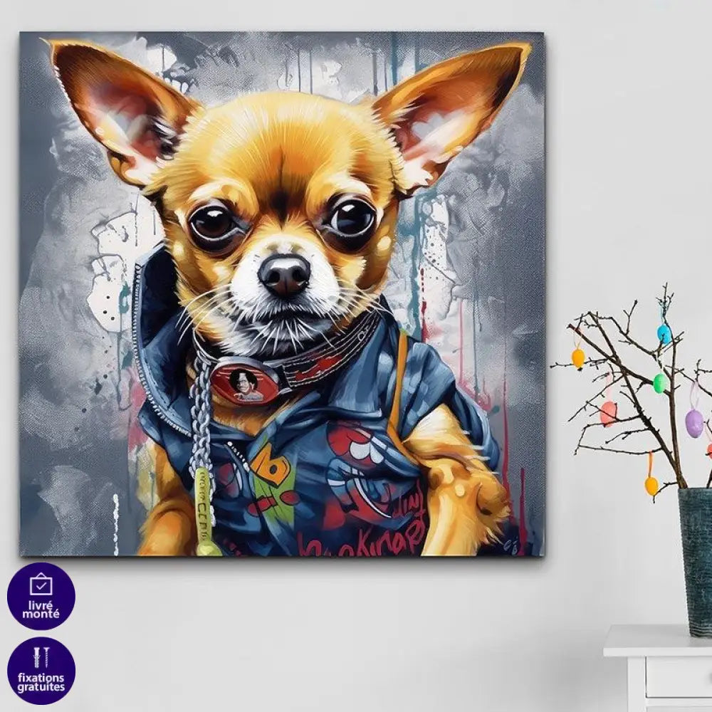 Tableau Chihuahua Mignon - Montableaudeco