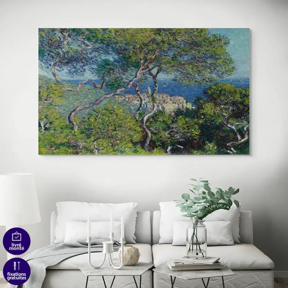 Toile artistique impressionniste Claude Monet déco intérieure