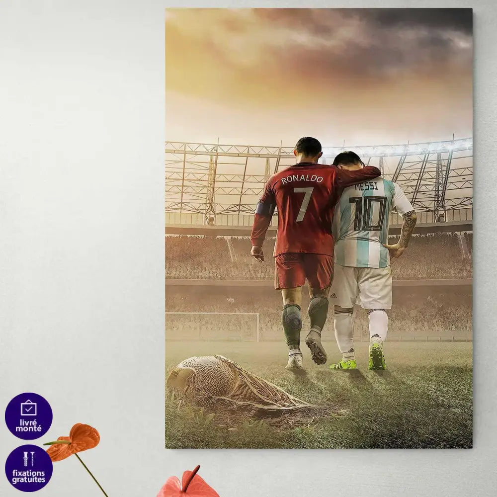 Tableau CR7 et Lionel Messi - Montableaudeco
