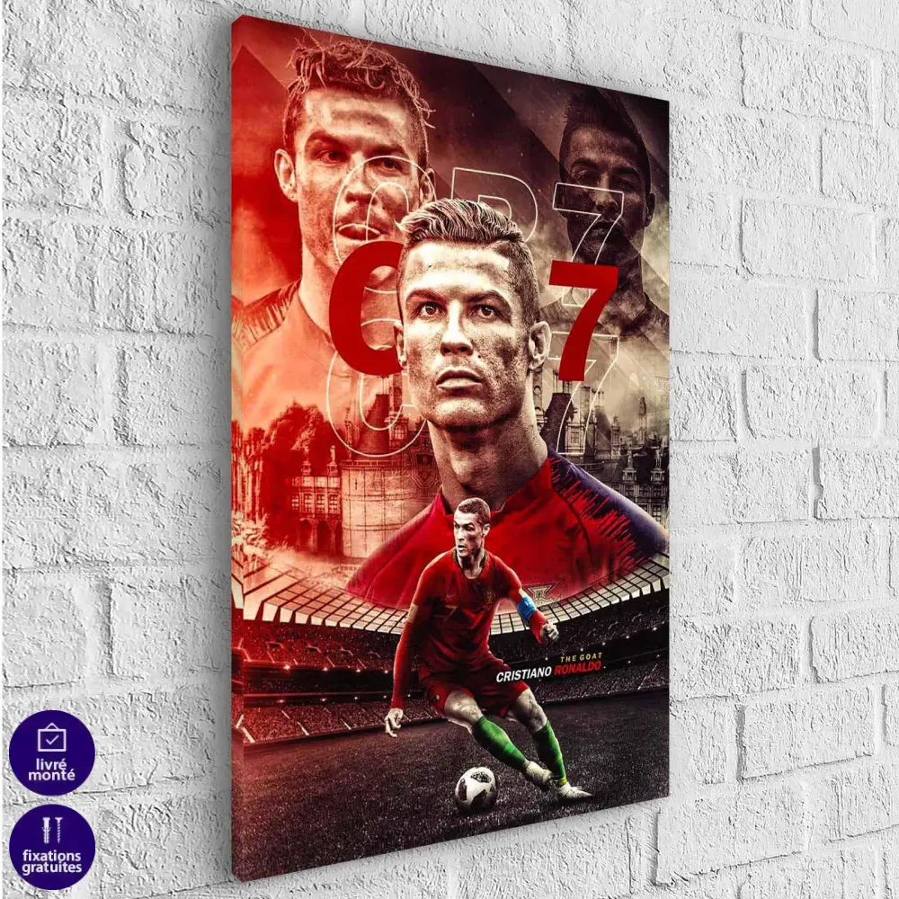 Tableau Cristiano Ronaldo CR7 Légende - Montableaudeco
