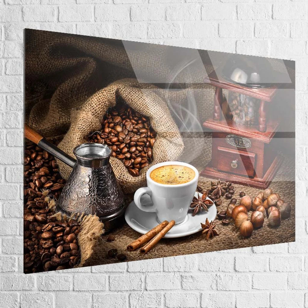 Tableau Cuisine Café et Grain 40x60cm / Plexiglas Tableau Cuisine