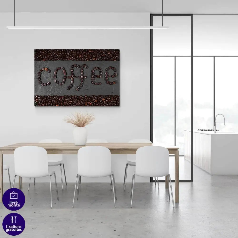 Tableau Cuisine Café Les Grains - Montableaudeco