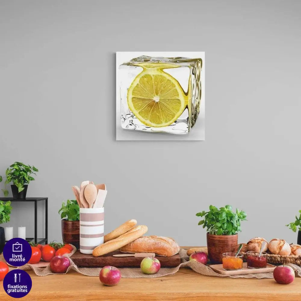 Tableau Cuisine Glaçons et Fruits - Montableaudeco